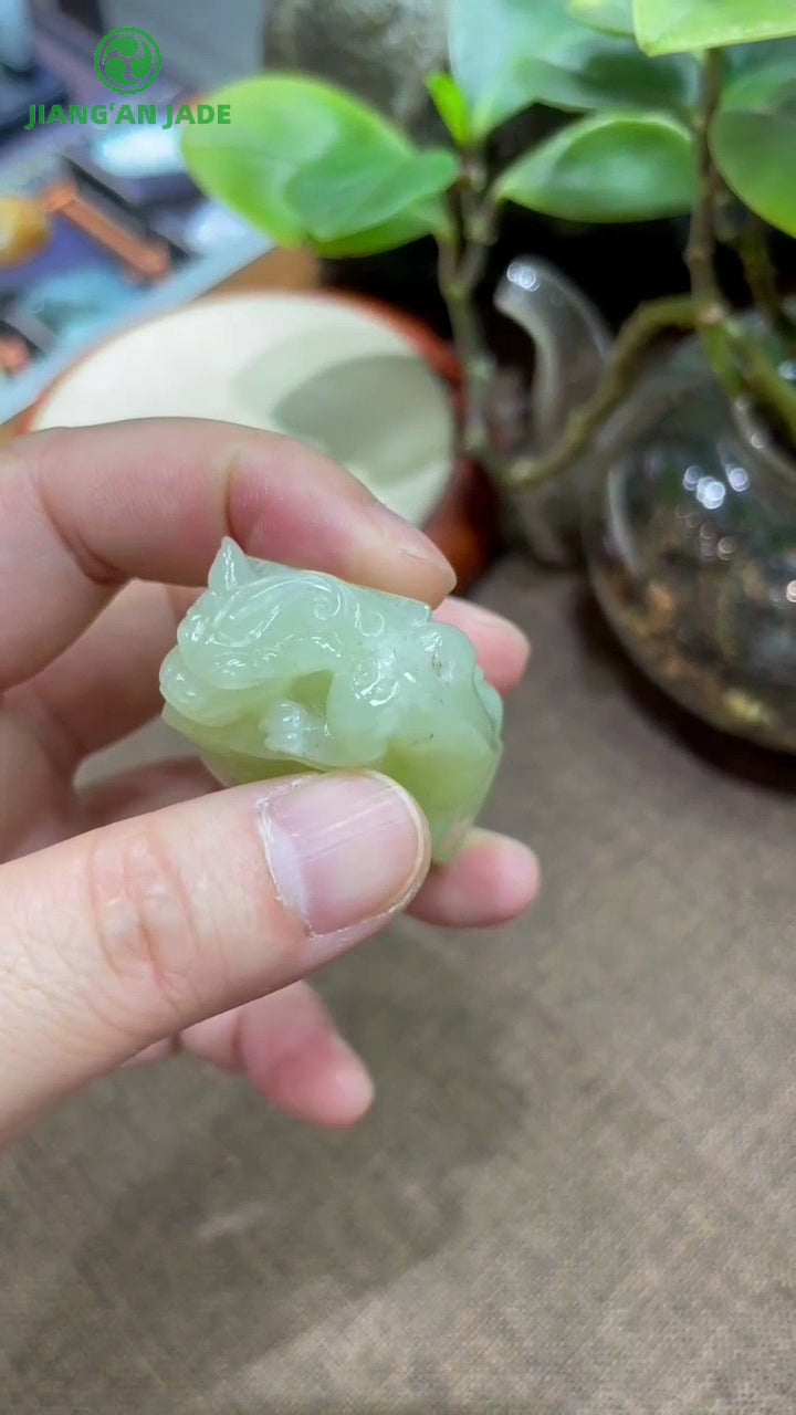 Mountain stream Chi-loong jade seal
